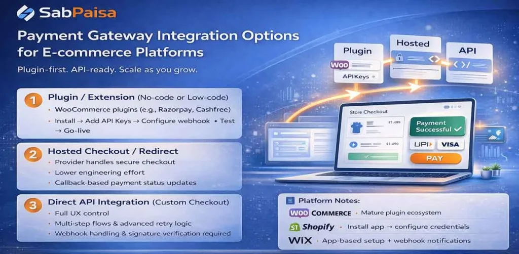 Payment Gateway Integration Options for E-commerce Platforms